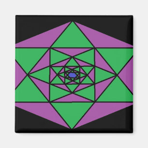 Aimant Hexagon Mandala