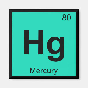 Aimant Hg - Mercury Chemistry Periodic Table Symbol