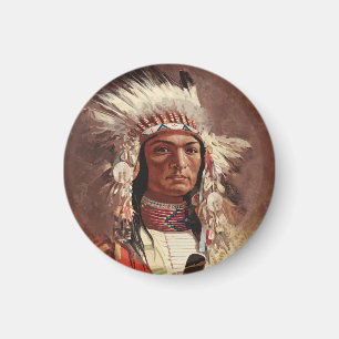 Aimant Hiawatha Portrait en chef des Indiens d'Amérique