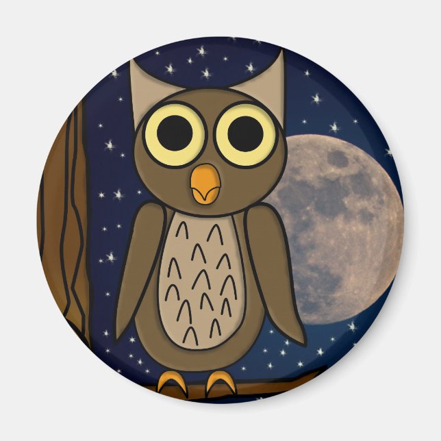 Aimant hibou (Devant)