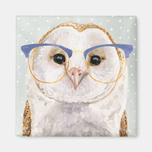 Aimant Hibou sage Quatre-Eyed du forestier  