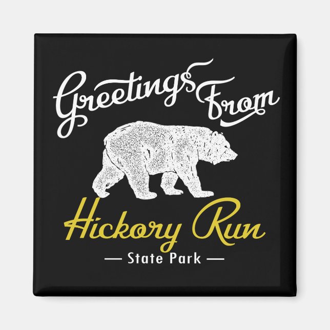 Aimant Hickory Run State Park Bear (Devant)