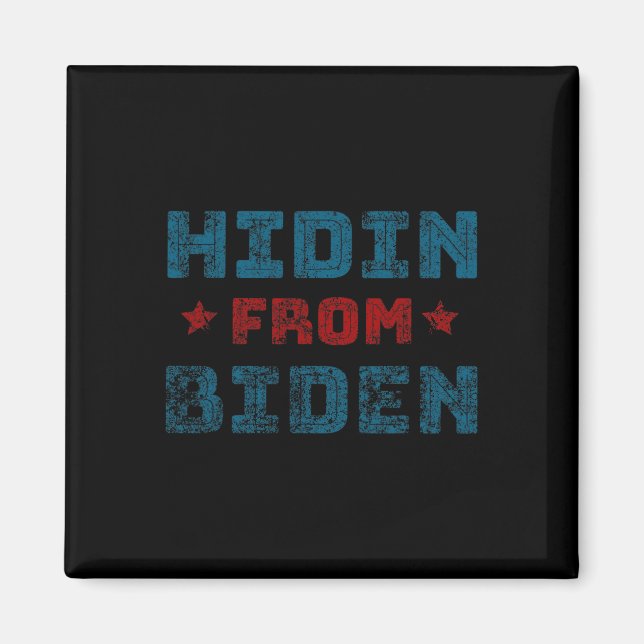 Aimant Hidin De Biden Anti Biden Harris Pro Trump 2020 (Devant)