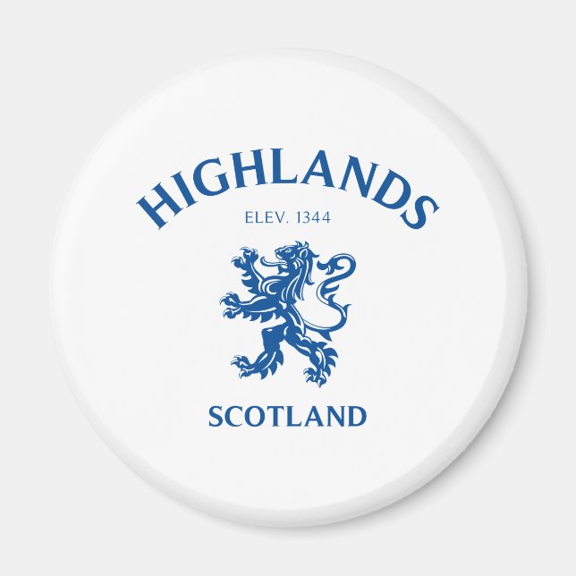 Aimant HIGHLANDS Ecosse (Devant)
