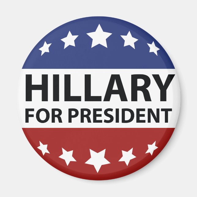 Aimant Hillary À La Présidence (Devant)