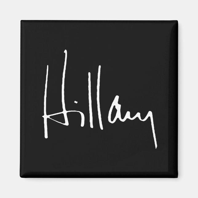 Aimant HILLARY CLINTON AUTOGRAPHIE -.png (Devant)