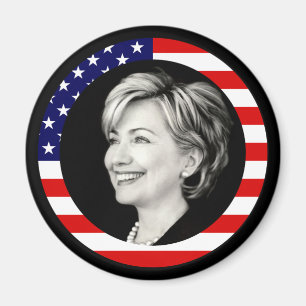Aimant hillary Clinton. nous drapeau