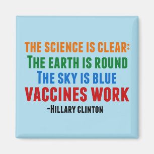 Aimant Hillary Clinton sur la vaccination