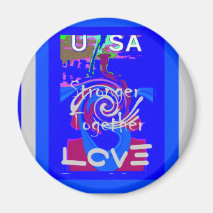 Aimant Hillary USA President Stronger Together spirit