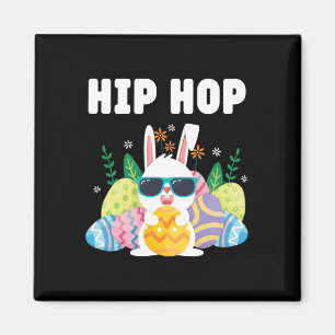 Aimant Hip hop Lapin de Pâques Joyeux Fête de Pâques Femm