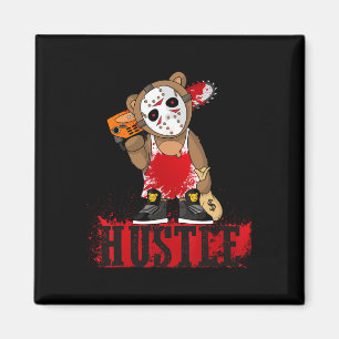 Aimant Hip hop Lover Hockey Mask Teddy Bear Fun Entrepren
