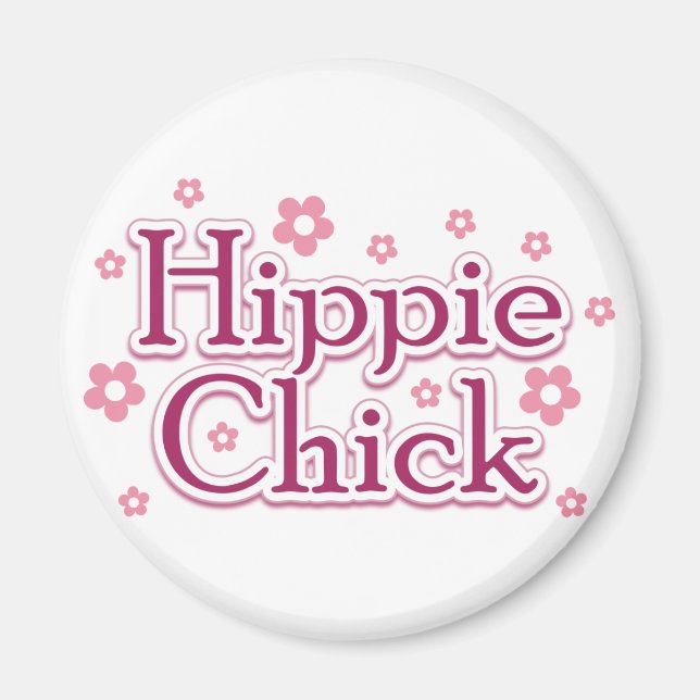 Aimant Hippie chick (Devant)