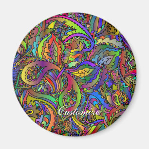 Aimant Hippie Super Psychedelic Design Thunder_Cove