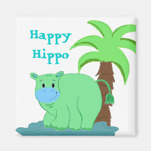 Aimant Hippo Heureux dans l'Eau