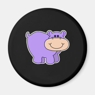 Aimant hippo violet