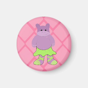 Aimant Hippopotame ballerine