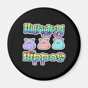Aimant hippopotames affamés