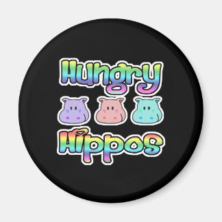 Aimant hippopotames affamés