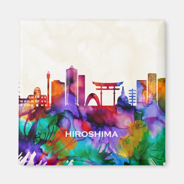 Aimant Hiroshima Skyline (Devant)