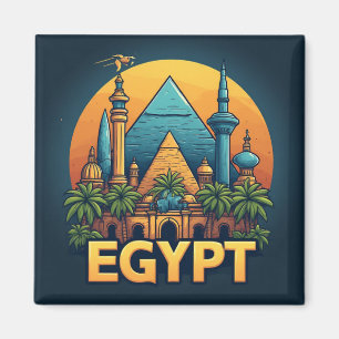 Aimant Histoire de voyage en Égypte souvenir pour collect