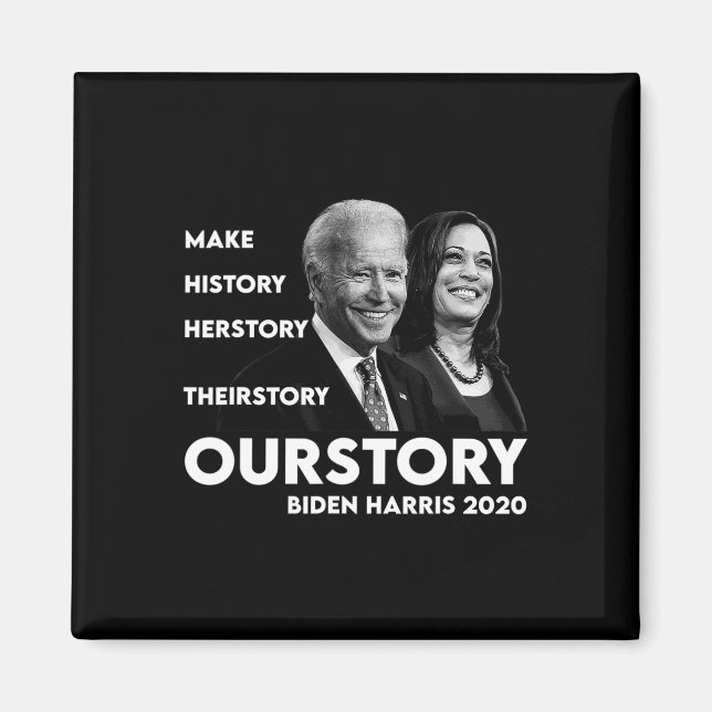 Aimant Histoire Kamala Harris Et Joe Biden 2020 (Devant)