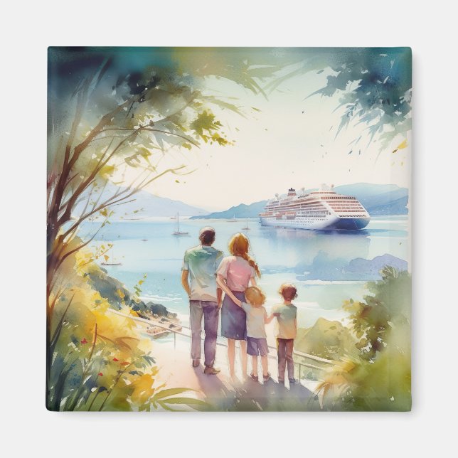 Aimant Histoires de croisière en famille (Devant)