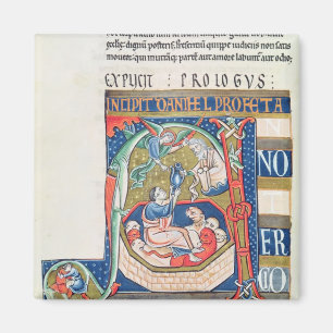 Aimant Historié initial 'A' montrant Daniel