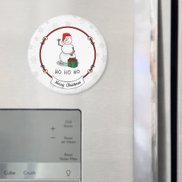 Aimant Ho Ho Joyeux Noël Père Noël mignonne Snowman