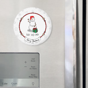 Aimant Ho Ho Joyeux Noël Père Noël mignonne Snowman