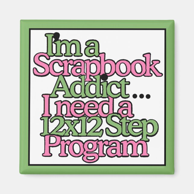 Aimant Hobby Scrapbook (Devant)