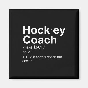 Aimant Hockey Coach Fun Sport Coach Définition