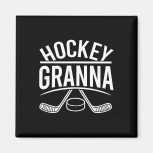 Aimant Hockey Mamie Famille de hockey Drôle