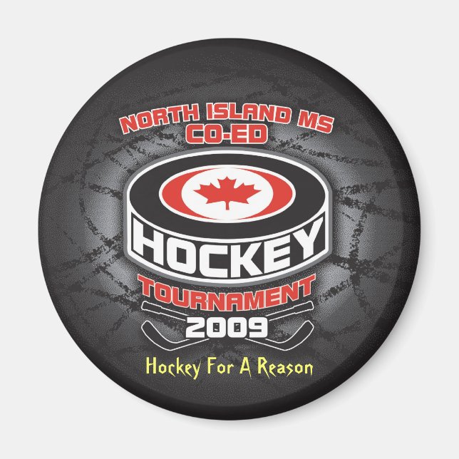 Aimant Hockey Pour Une Raison Magenet (Devant)