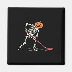 Aimant Hockey Squelette Halloween Joueur Catcher Mens Gar