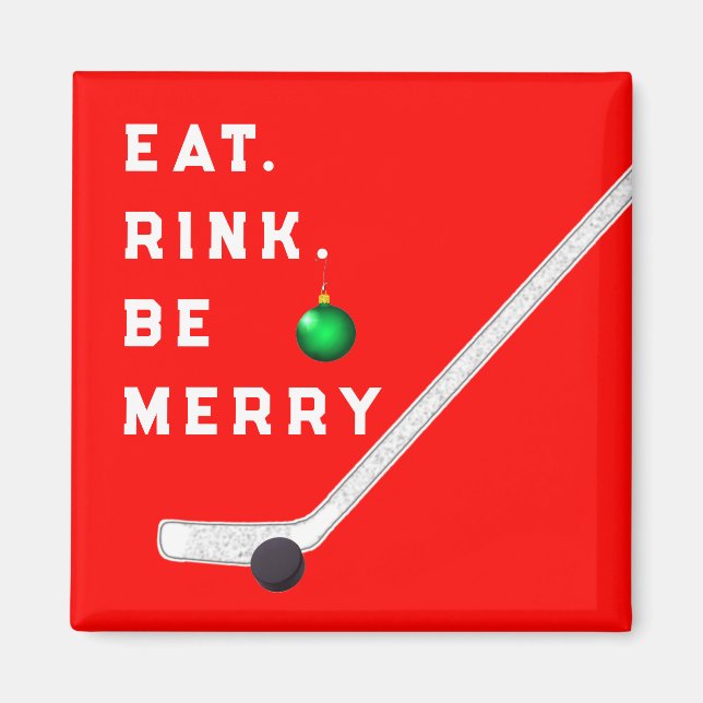Aimant Hockey Stocking Stuffers (Devant)