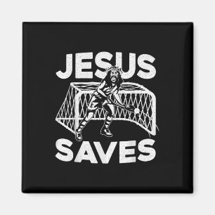 Aimant Hockey sur gazon Jésus Foi Chrétien Jésus Sauve