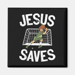 Aimant Hockey sur gazon Jésus Foi Chrétien Jésus Sauve _1