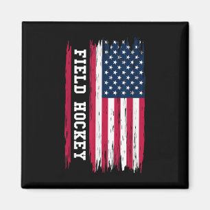 Aimant Hockey sur gazon Usa Drapeau américain Joueur de h