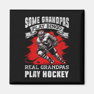 Aimant Hockey sur glace Vintage Grand-père Certains grand