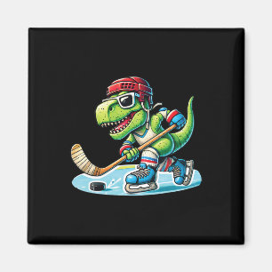 Aimant Hockeysaurus Dinosaure Hockey sur Glace Trex Enfan
