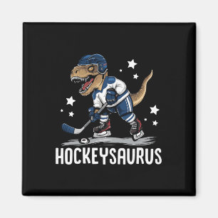 Aimant Hockeysaurus Drôle Dinosaure Hockey Enfants Hockey