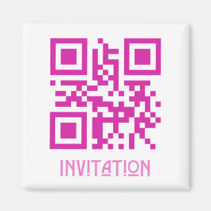 Aimant HOCO Invitation, QR Code message codé.b