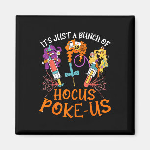 Aimant Hocus Poke-us Witse Infirmière Halloween Laboratoi
