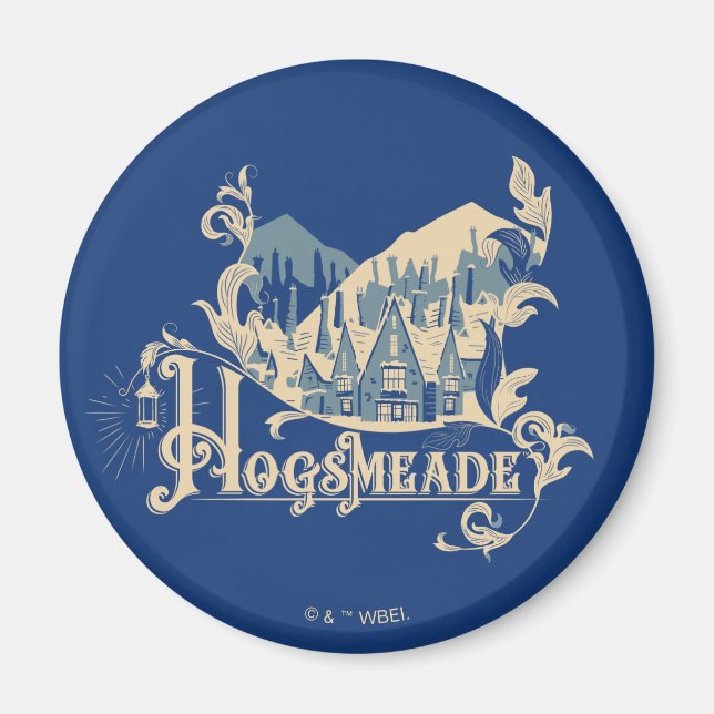 Aimant HOGSMEADE™ Vintage Village Graphique (Devant)