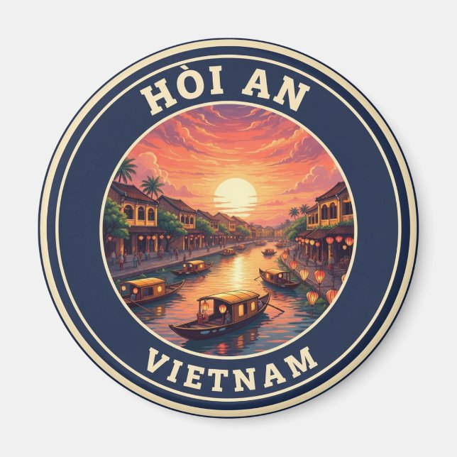 Aimant Hoi An Vintage voyage Vietnam (Devant)