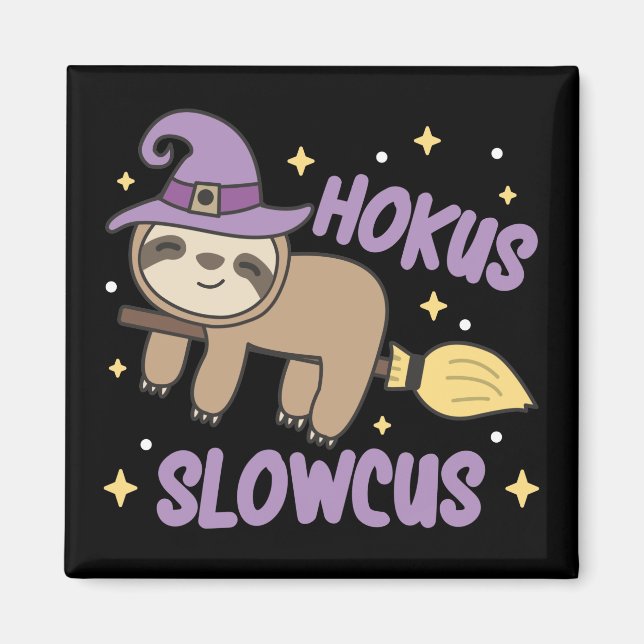 Aimant Hokus Slowcus - Fault Witch Costume Halloween Magn (Devant)