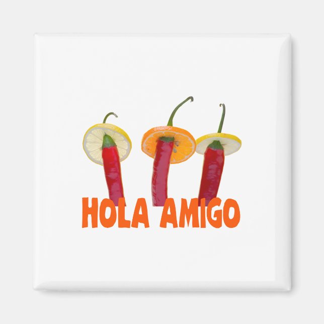 Aimant Hola amigo (Devant)