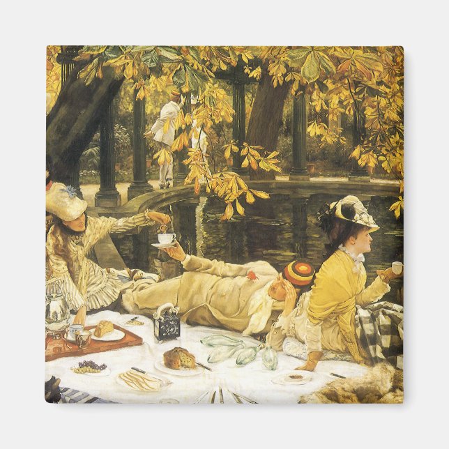 Aimant Holyday, le pique-nique de James Tissot, Art Victo (Devant)