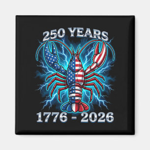 Aimant Homard du drapeau américain Saison patriotique des