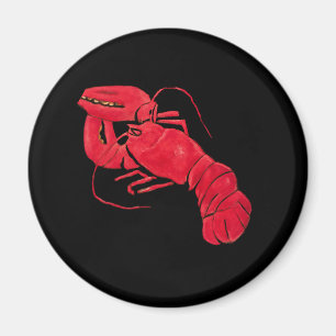 Aimant Homard sur Arrière - plan noir par Marsden Hartley